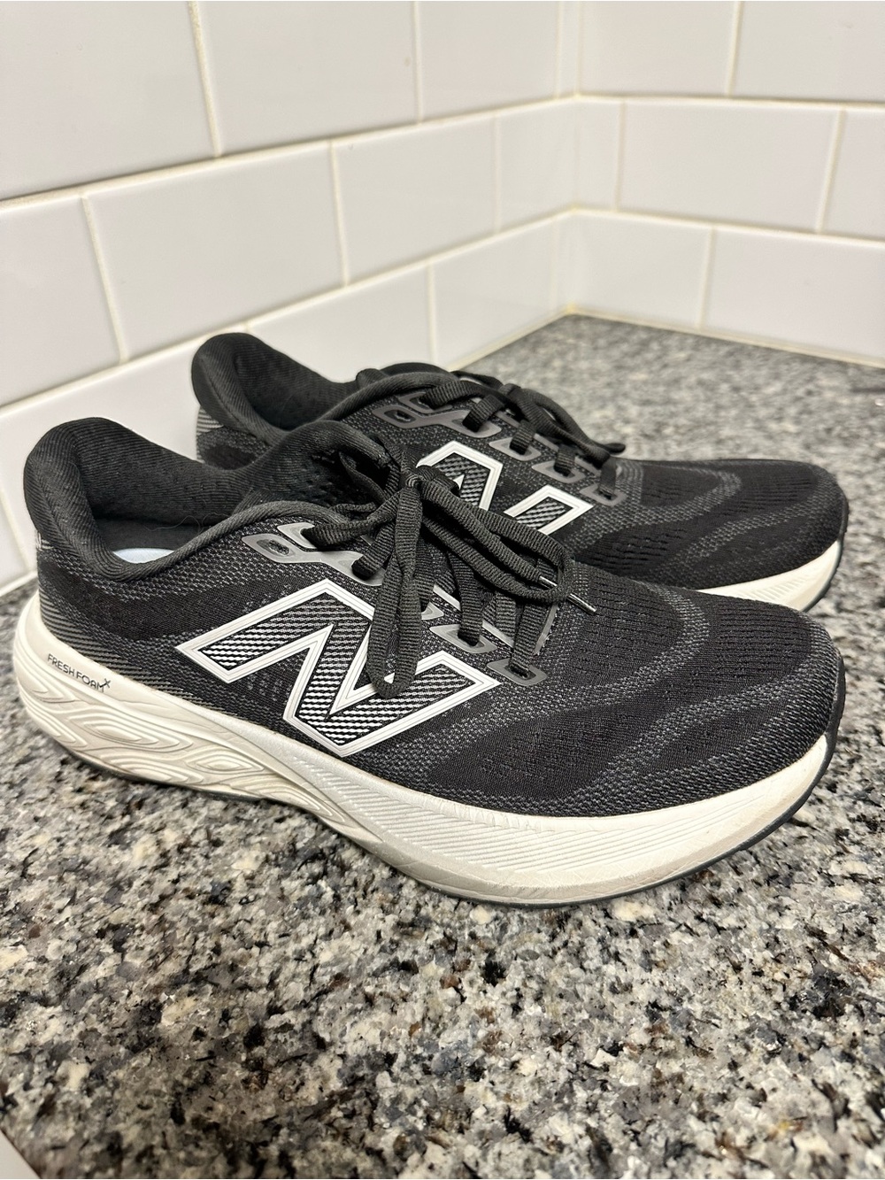 New Balance Women's Black and White 880 Running Sneakers